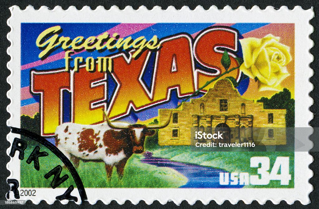 テキサス Stamp - テキサス州のロイヤリティフリーストックフォト