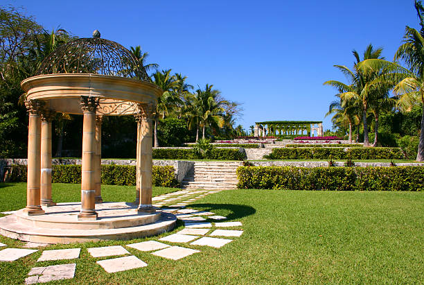 istock Gazebo and Garden 186866375