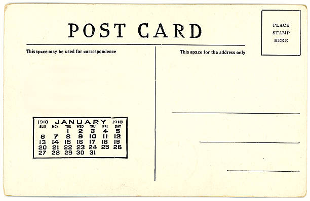 istock Retro Background Image of an Vintage Antique Postcard Back 186866927