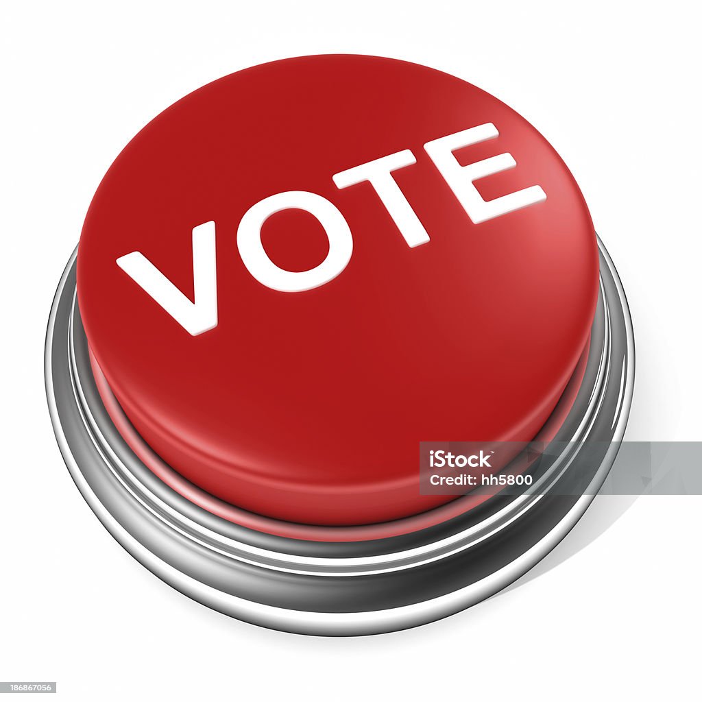Votação eleição botão - Foto de stock de Botão - Peça de Máquina royalty-free