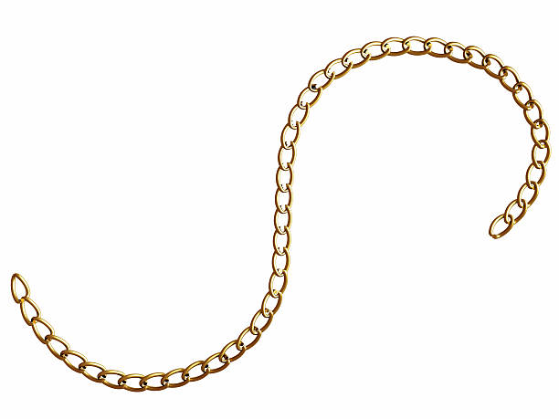 elegante catena oro - necklace chain gold jewelry foto e immagini stock