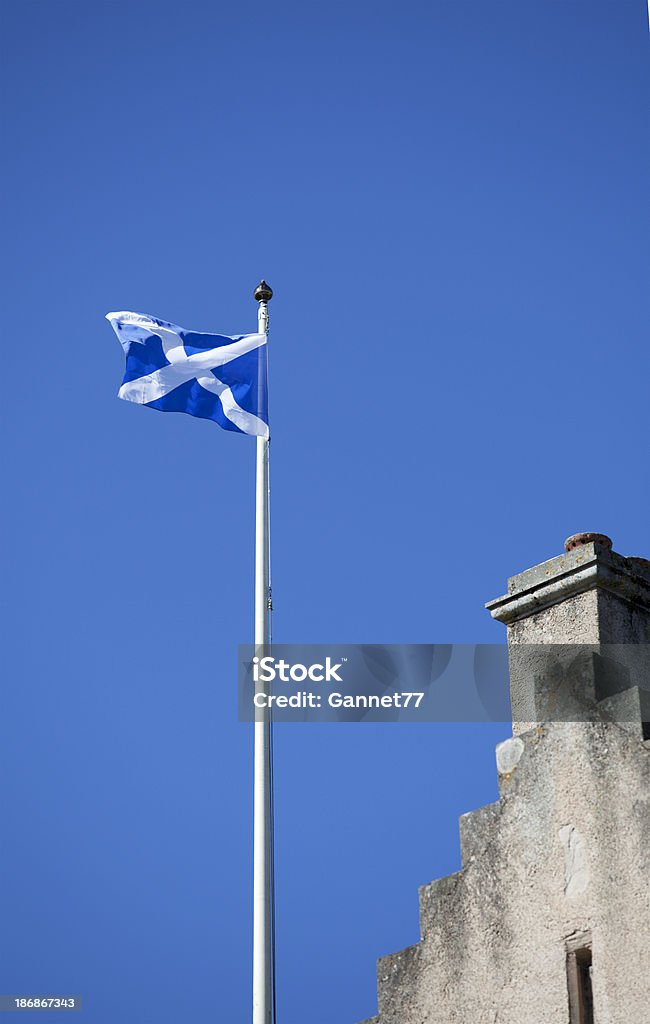 スコットランドサルタイア吹く風に - スコットランドのロイヤリティフリーストックフォト