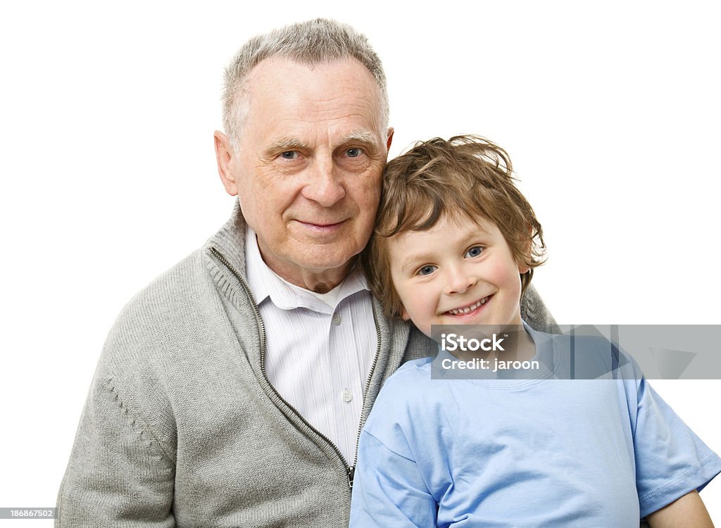 happy Großvater mit Enkelkind - Lizenzfrei 60-64 Jahre Stock-Foto