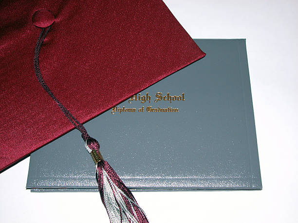 High School Diploma stock photo