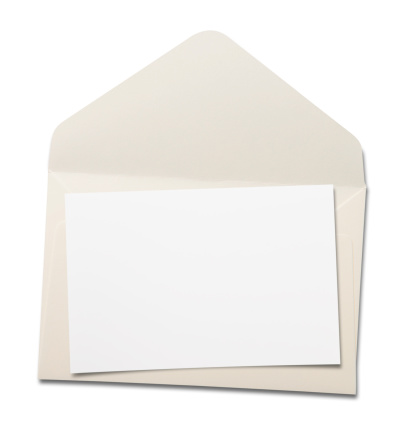 Envelope on white.