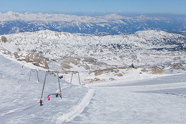 Skiing stock photo