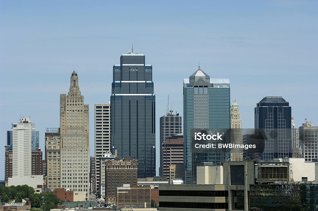 Kansas City Skyline 4 - Foto stock royalty-free di Arte, Cultura e Spettacolo