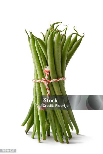 Photo libre de droit de Légumes Haricot Vert banque d'images et plus d'images libres de droit de Fond blanc - Fond blanc, Haricot vert, Agriculture