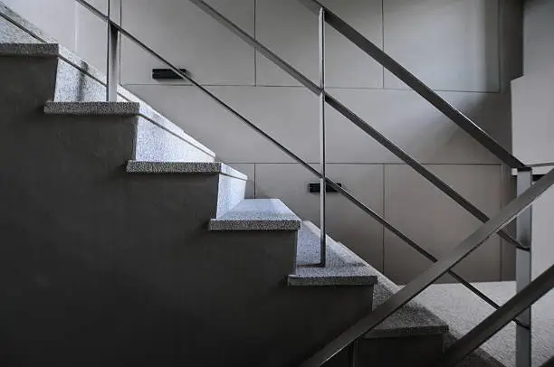 Photo of Open stairwell in a modern building