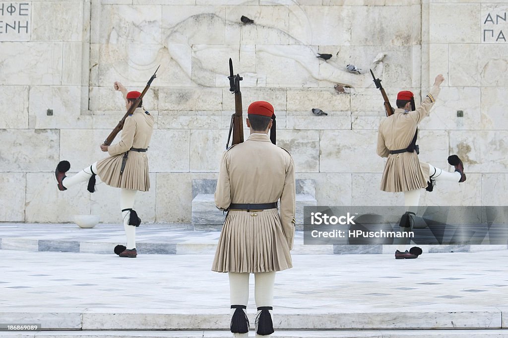 Cambio della guardia di Atene - Foto stock royalty-free di Atene