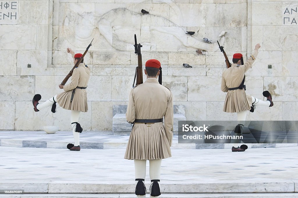 Troca da guarda em Atenas - Foto de stock de Atenas - Grécia royalty-free