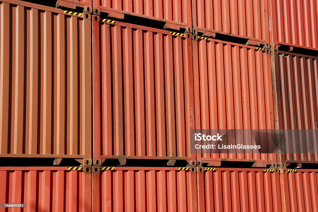 Оранжевый контейнеры - Стоковые фото Бизнес роялти-фри