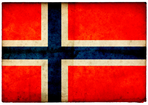 Grunge Norwegian Flag on rough edged old postcard - part of a full range of ephemera for the 2012 London Games.For more of this series please see this lightbox