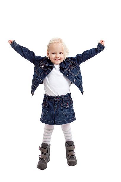 istock Cute little girl outstretching her arms 186869449