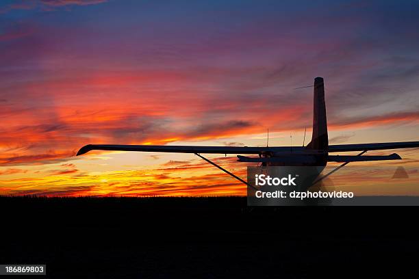 Cessna Sunset Stock Photo - Download Image Now - Airplane, Black Color, Business