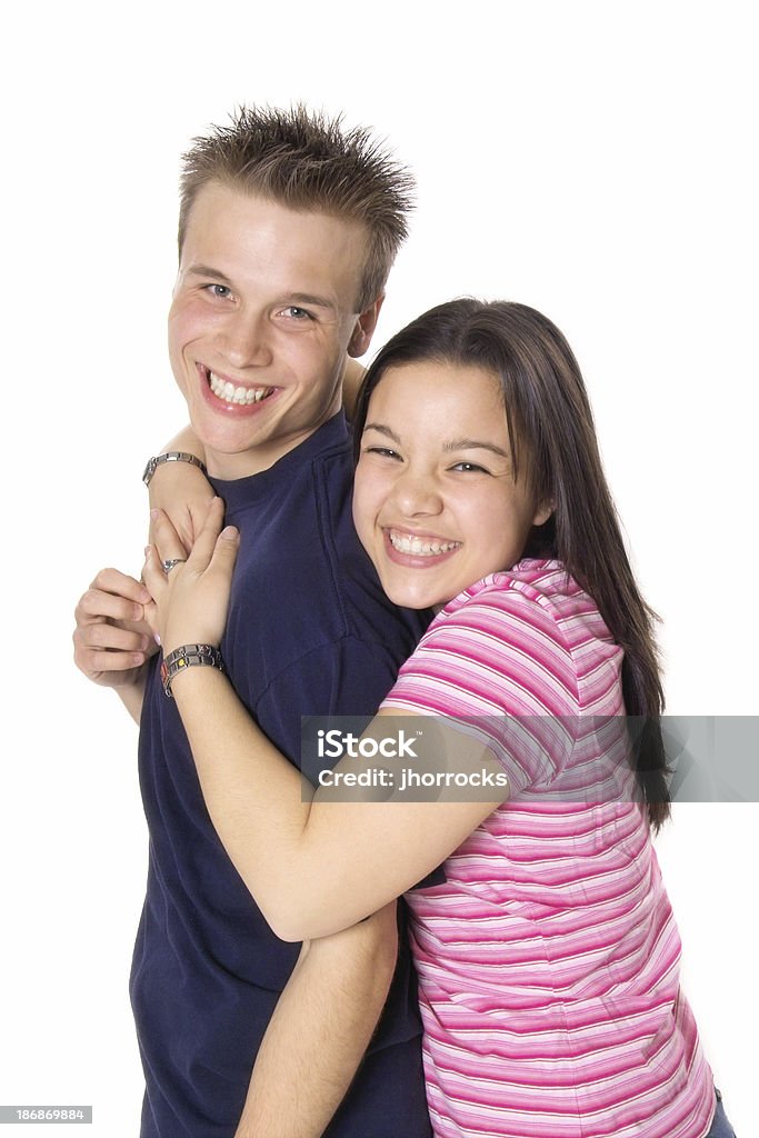 Glücklich Teenage Paar - Lizenzfrei Multikulturelle Gruppe Stock-Foto