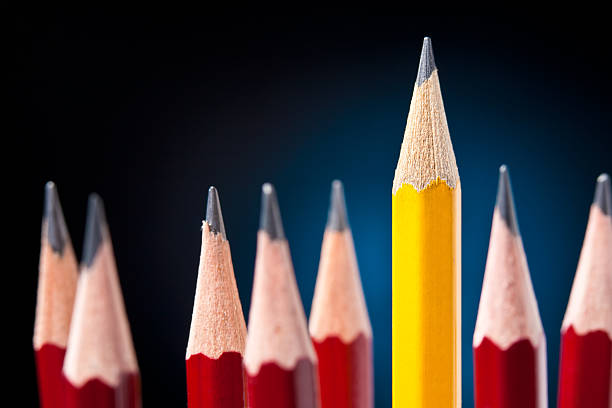 istock Pencils. Leadership and individuality concept 186870772