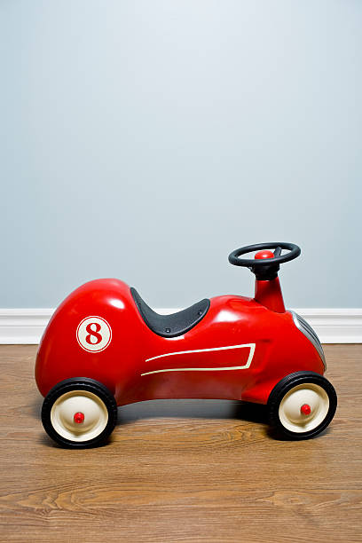 istock vintage red model car with an eight 186870996