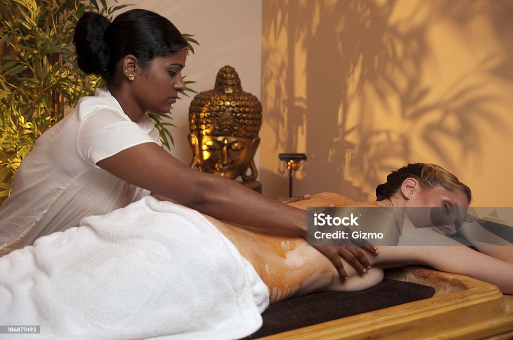 Aiurveda Massagem - Royalty-free Cultura Indiana Foto de stock