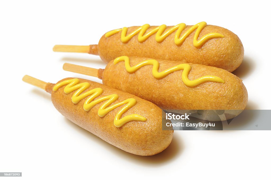 Corn Dog - Foto stock royalty-free di Hot dog al mais