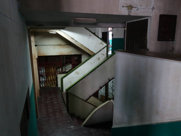 istock Haunted Stairs in An Abandoned Asia House 1868721272