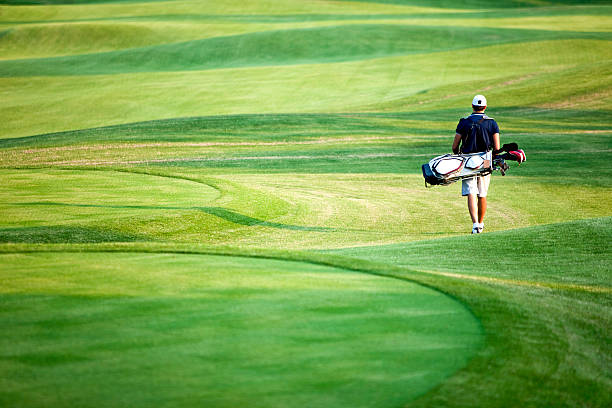 jogador de golfe - tee box imagens e fotografias de stock