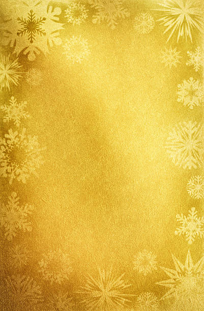 istock Gold Paper With Snowflakes 186872562