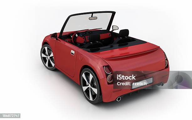 Red Convertible Stock Photo - Download Image Now - Convertible, Red, Three Dimensional