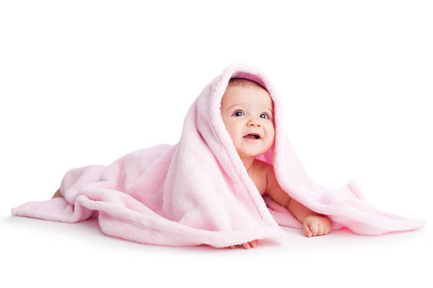 istock Adorable baby girl 186872867