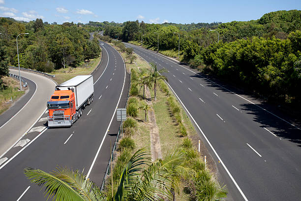 istock Highway Semitrailer Truck 186873034