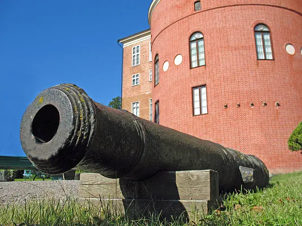 Cannon outside the castle of Gripsholm.