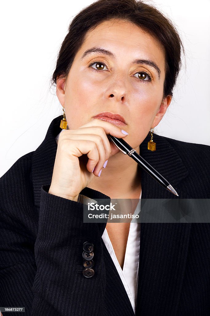 Femme d'affaires penser - Photo de Adulte libre de droits
