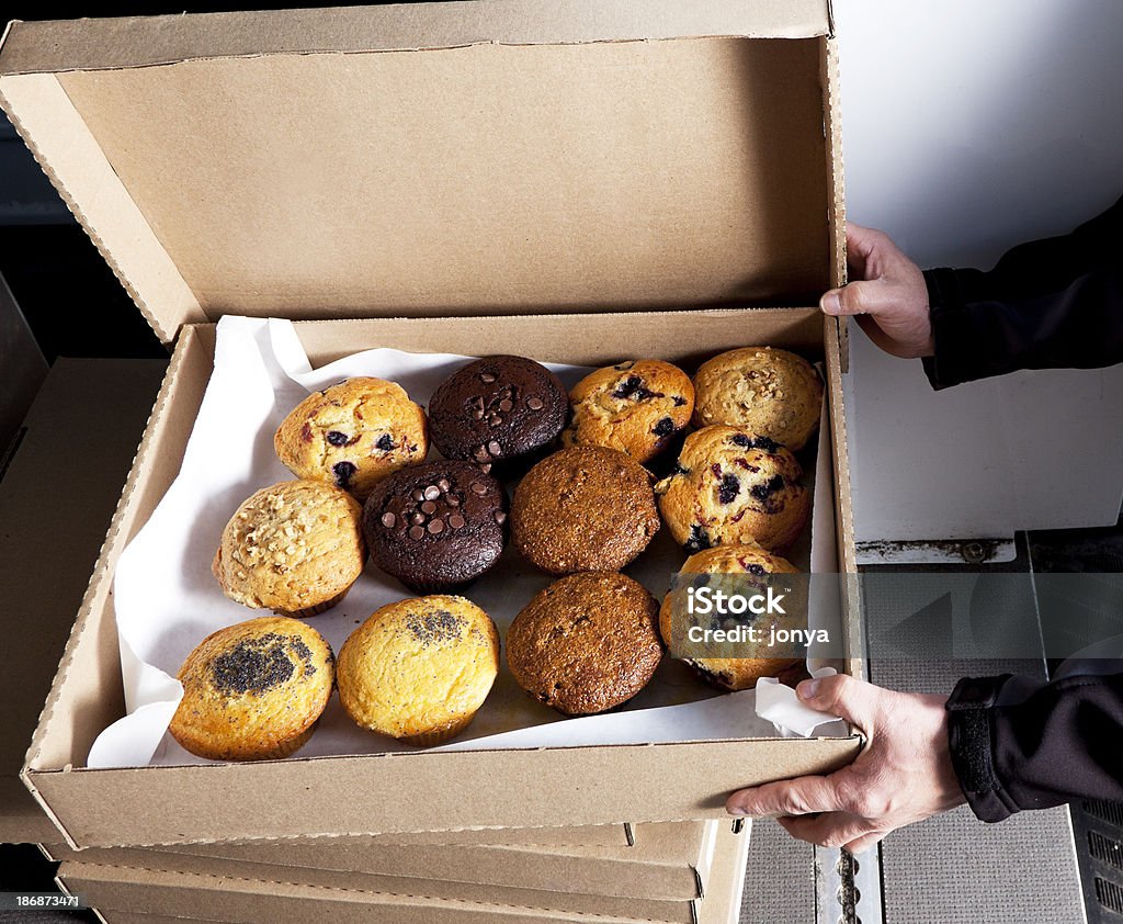 muffin de pequenas empresas de entrega - Foto de stock de Muffin royalty-free