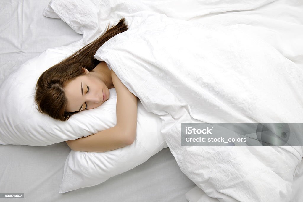 Dormir e sonhar - Foto de stock de Cama royalty-free