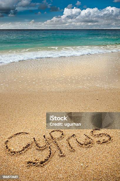 Cyprus Written Stock Photo - Download Image Now - Beach, Blue, Cultures