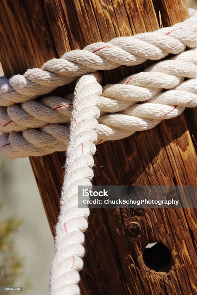 Dock Seil Poller Post - Lizenzfrei Aktivität Stock-Foto