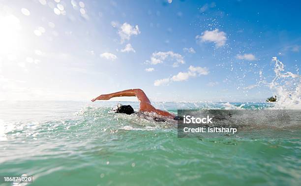 Nadador Foto de stock y más banco de imágenes de Atleta - Atletismo - Atleta - Atletismo, Mar, Natación