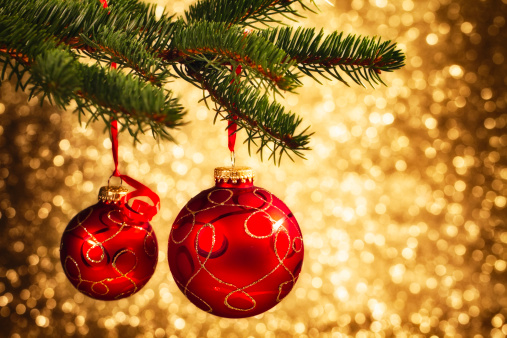 Christmas Decoration Hanging on Tree