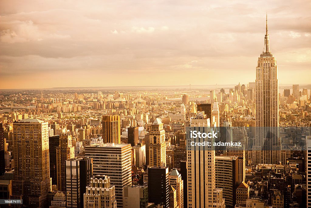 New York City bei Sonnenuntergang - Lizenzfrei Amerikanische Kontinente und Regionen Stock-Foto