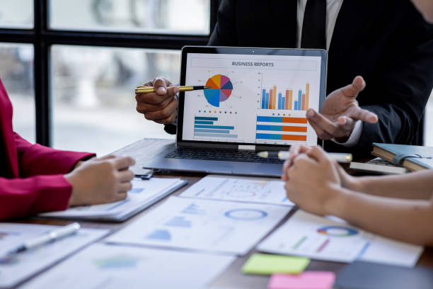 istock Team Of Business working at the office with documents on desk, planning analyzing the financial report, business plan investment, Consultant, finance analysis concept 1868741511