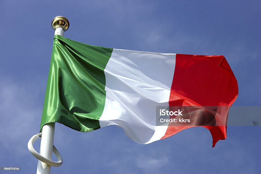 Drapeau Italie - Photo de Ciel libre de droits