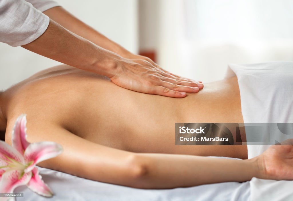 massage im spa - Lizenzfrei Bildschärfe Stock-Foto