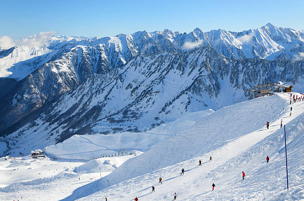 istock Alpine ski slope in winter Pyrenees. 186875362