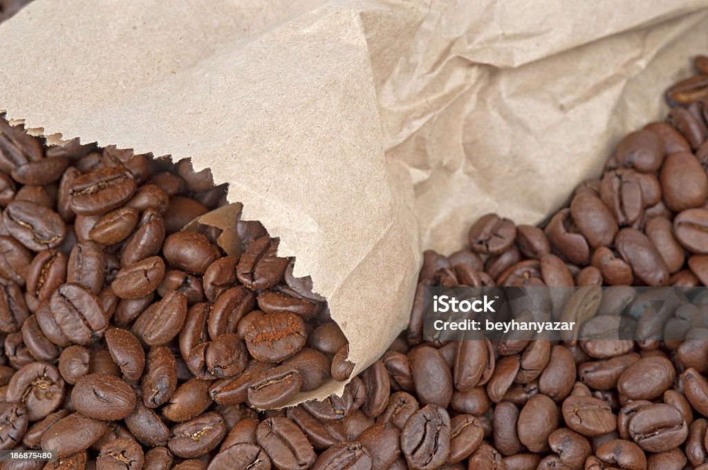 Saco de grãos de café - Royalty-free Assado Foto de stock