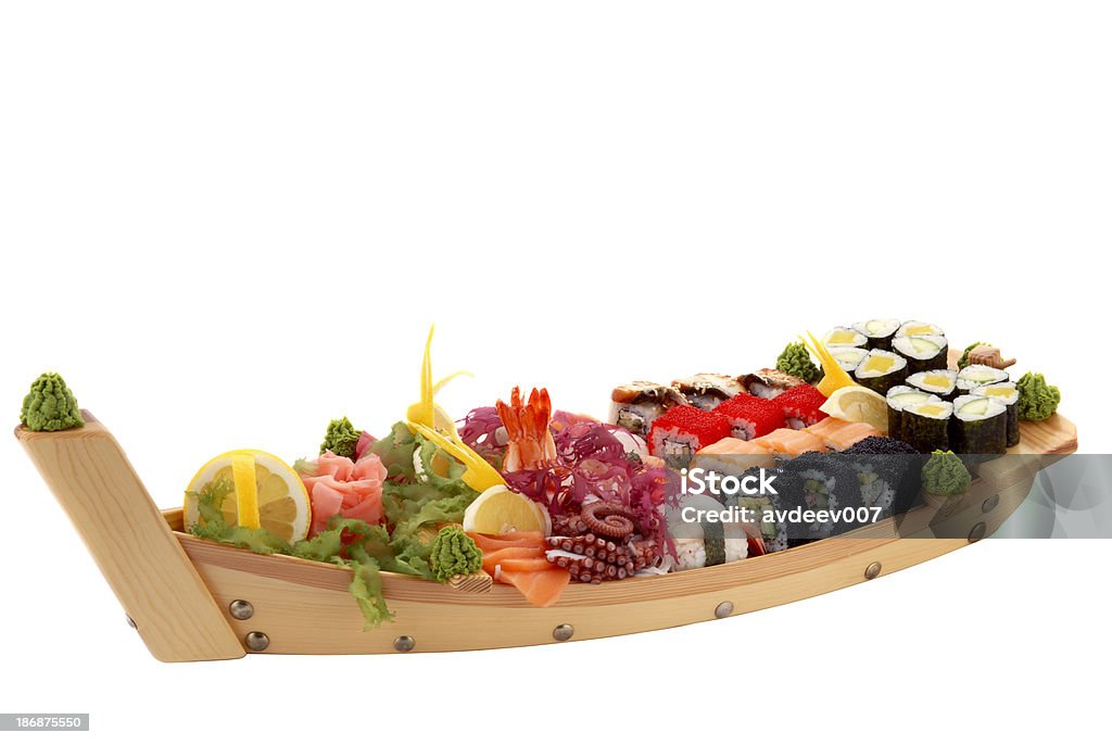 Sushi de barco - Foto de stock de Sushi royalty-free