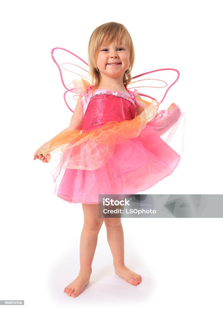 Adorable enfant-papillon complet du corps - Photo de Costume de fée libre de droits