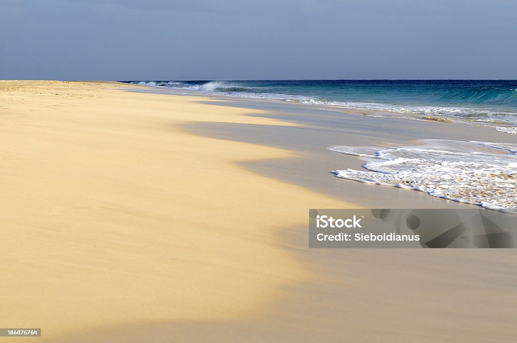 Beach swell and turqoise atlantic ocean background. (Cape Verde) "Beach swell and turqoise atlantic ocean and background. Sal, Cabo Verde (South Beach).related:" Africa Stock Photo