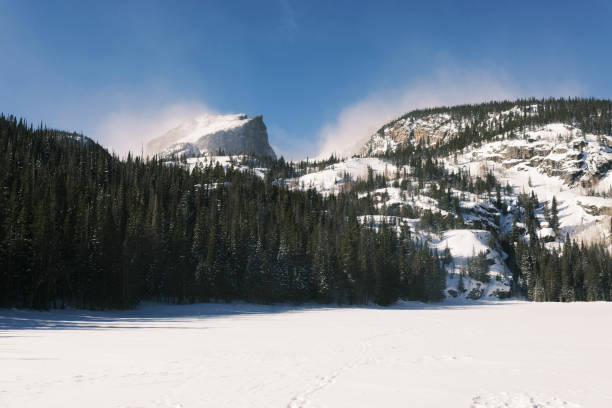 istock Frozen Bear Lake in Colorado with majestic mountains 1868768960