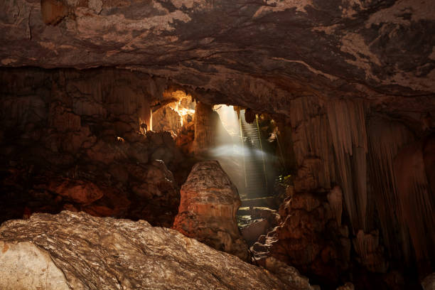 istock Stalactite and Stalagmite in the cave 1868769468