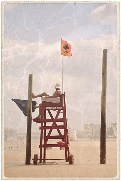 Lifeguard on Duty - Vintage Postcard